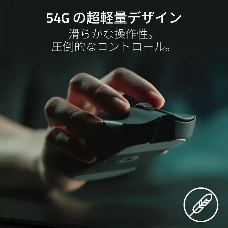 54gのRazer Viper V3 Proを手に持った様子
